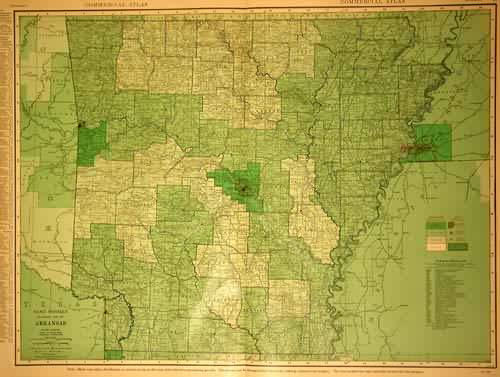 Rand McNally Standard Map of Arkansas