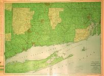 Rand McNally Standard Map of Connecticut and Rhode Island