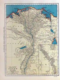 Rand McNally Popular Map of Egypt