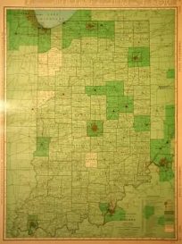 Rand McNally Standard Map of Indiana