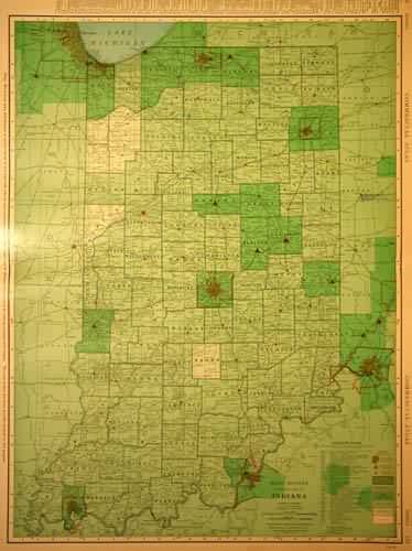 Rand McNally Standard Map of Indiana