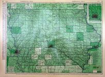 Rand McNally Standard Map of Iowa