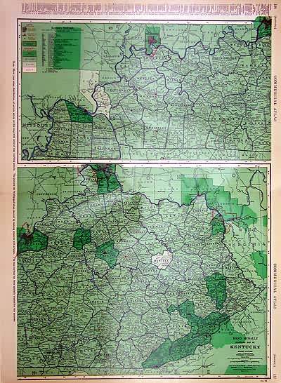 Rand McNally Standard Map of Kentucky