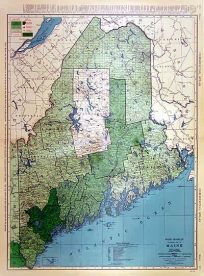 Rand McNally Standard Map of Maine