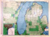 Rand McNally Standard Map of Michigan