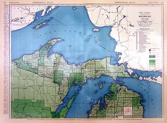 Rand McNally Standard Map of Michigan