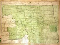 Rand McNally Standard Map of North Dakota