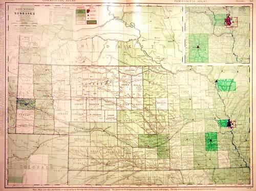 Rand McNally Standard Map of Nebraska