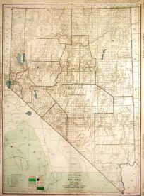 Rand McNally Standard Map of Nevada