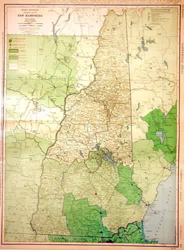 Rand McNally Standard Map of New Hampshire