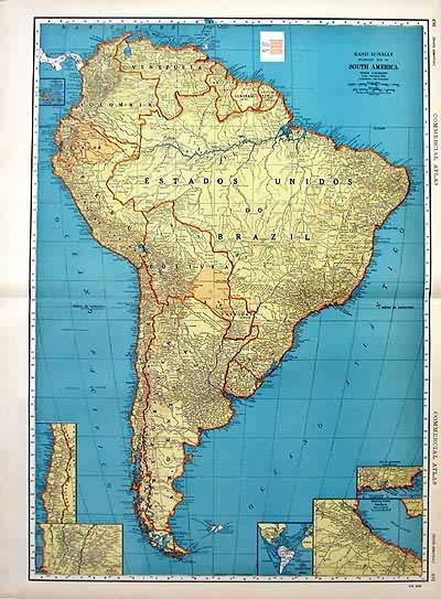 Rand McNally Standard Map of South America