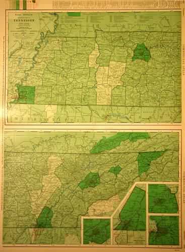 Rand McNally Standard Map of Tennessee - Art Source International