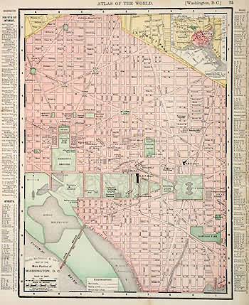 Map of the Main Portion of Washington