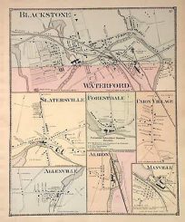 Seven Maps of the Towns of Blackstone and Waterford