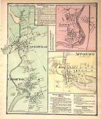 Three Maps illustrating - Natick - Appanaug - Centerville and Crompton