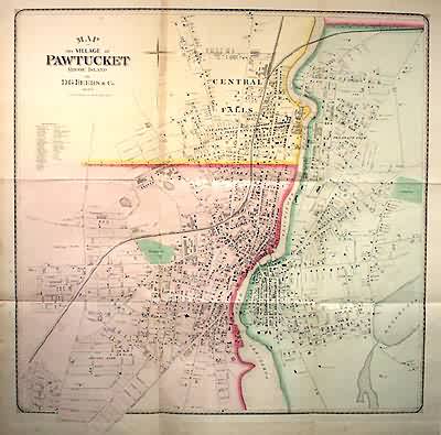 Map of the Village of Pawtucket