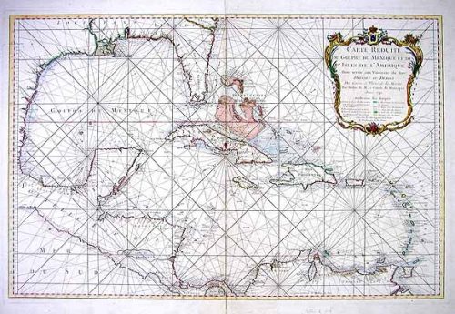 Carte Reduite du Golphe du Mexique st des Isles de LAmerique'