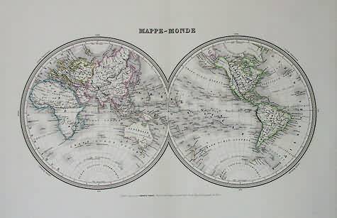 Mappe-Monde (DOUBLE HEMISPHERE)