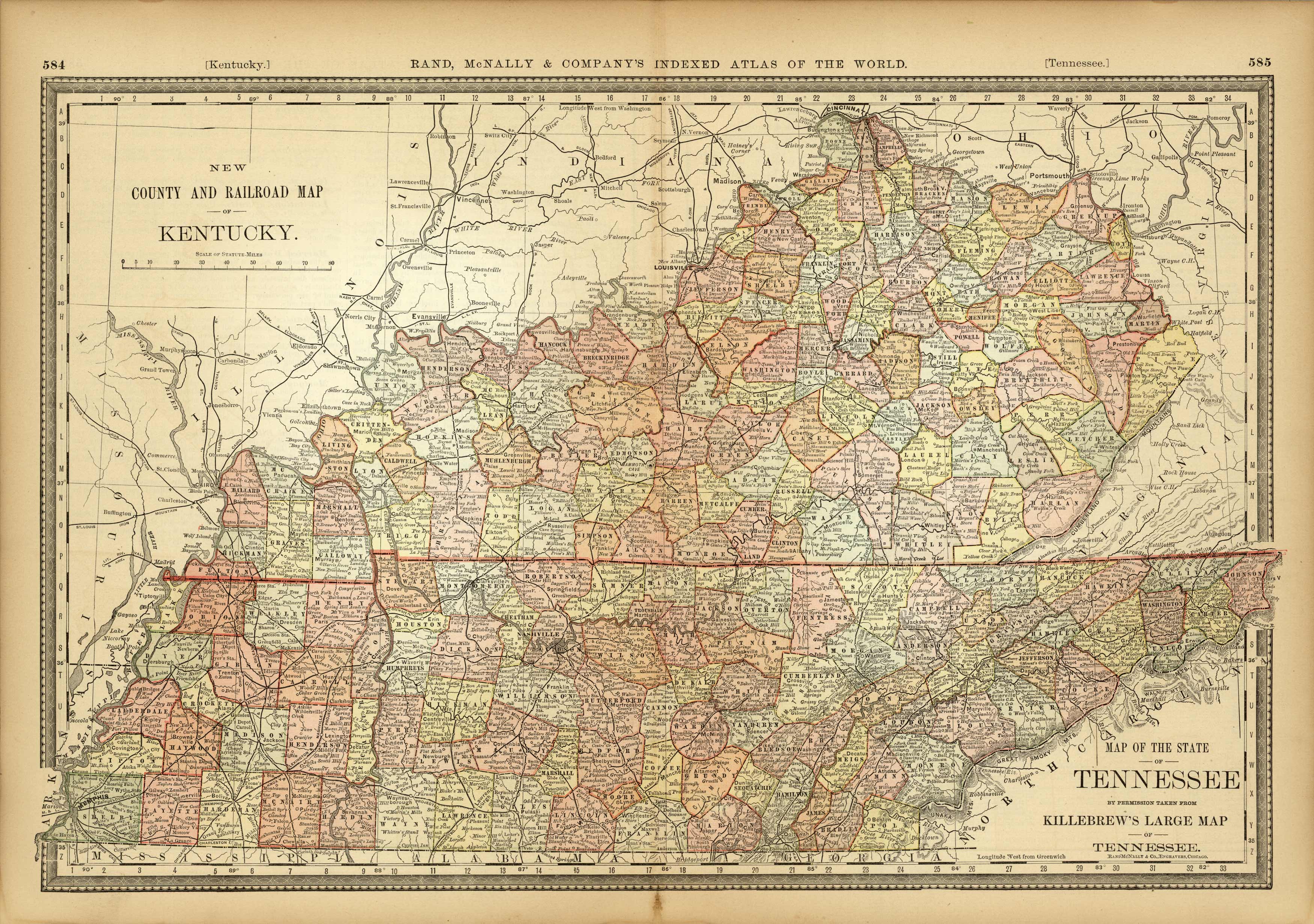 Kentucky and Tennessee