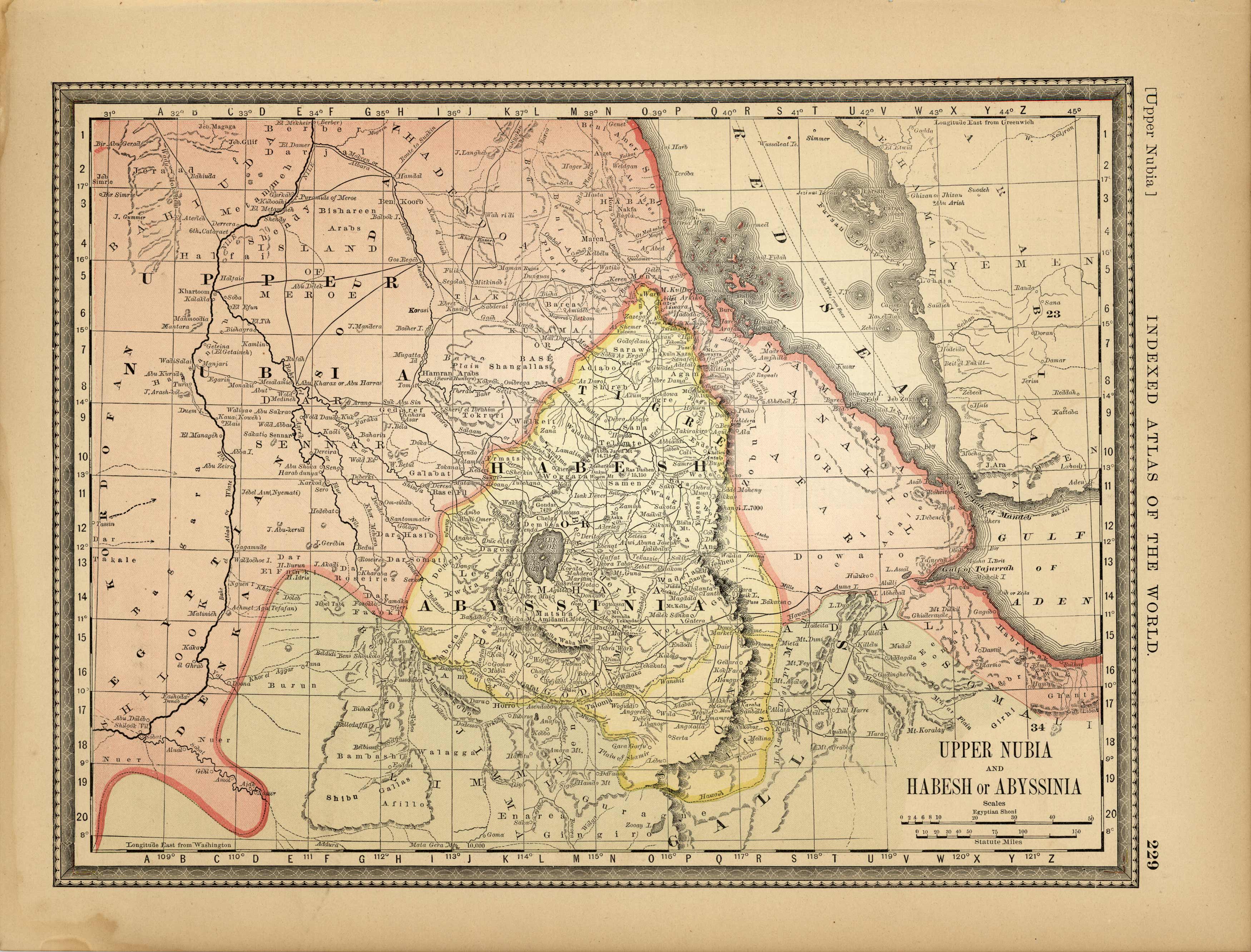 Upper Nubia and Habesh or Abyssinia