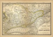 Map of the Eastern Part of the Province of Ontario
