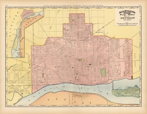 Map of Detroit and Vicinity