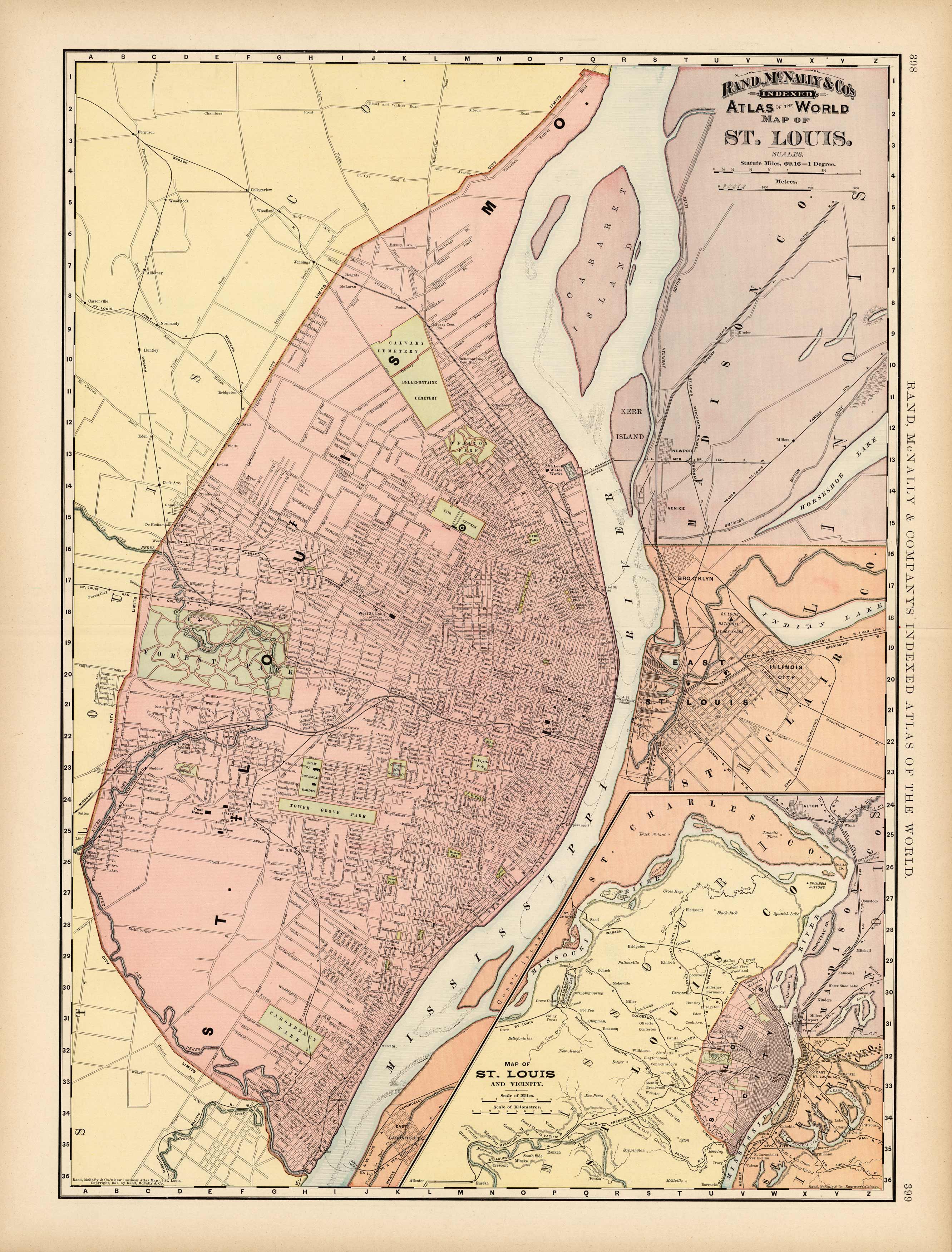 Map of St. Louis Map of St. Louis
