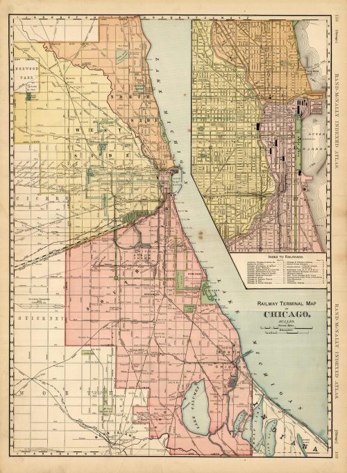 Railway Terminal Map of Chicago