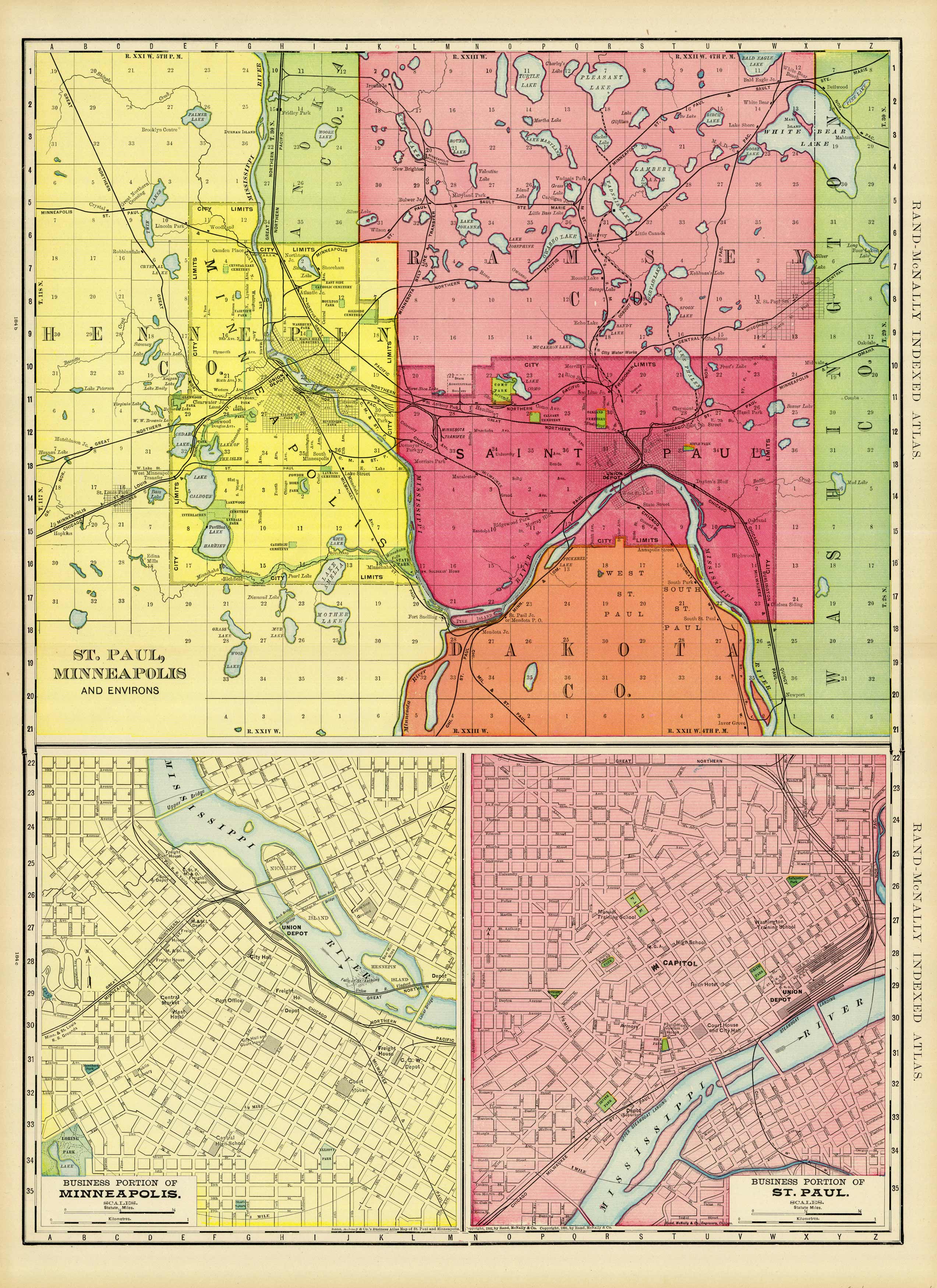 Minneapolis and St. Paul