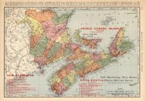 Vintage Antique Prince Edward Island Maps