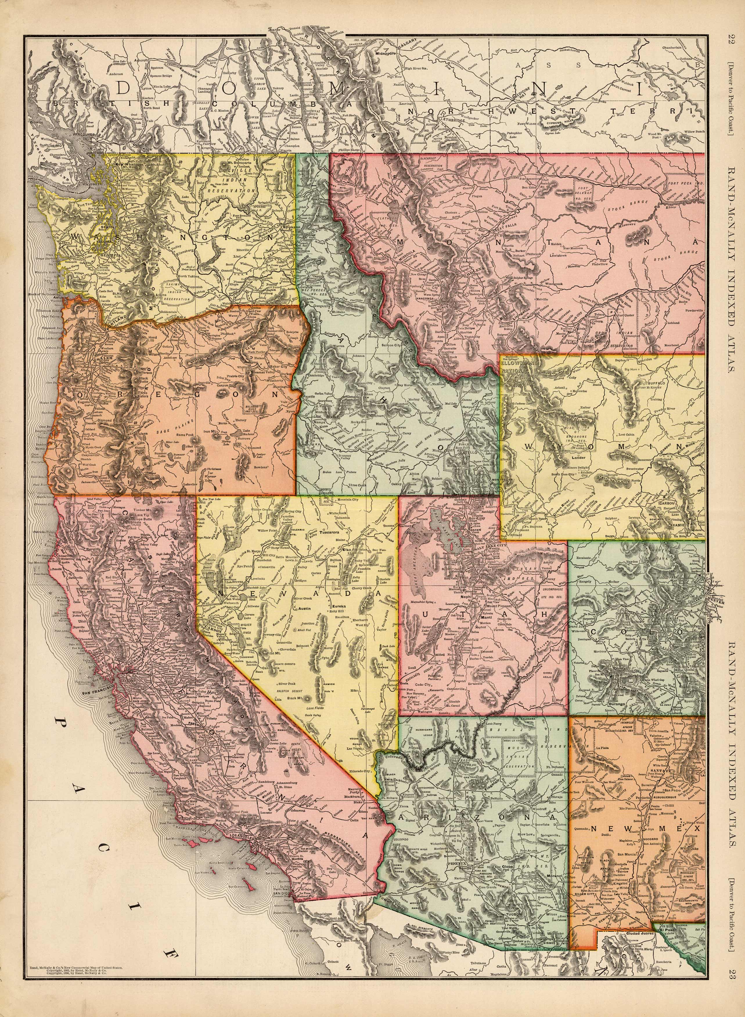 Denver to Pacific Coast