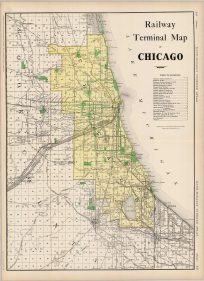 Railway Terminal Map of Chicago