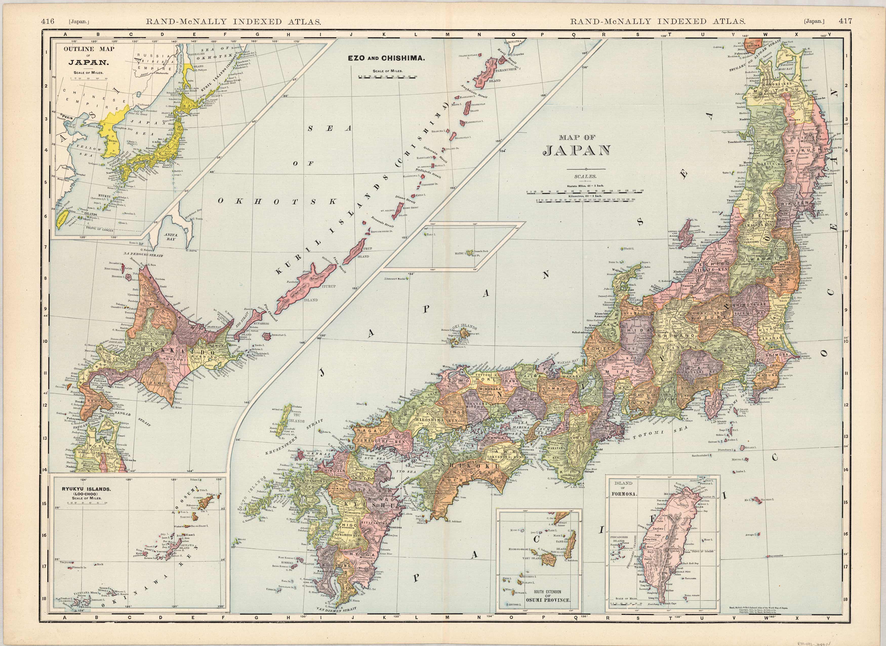 Map of Japan - Art Source International