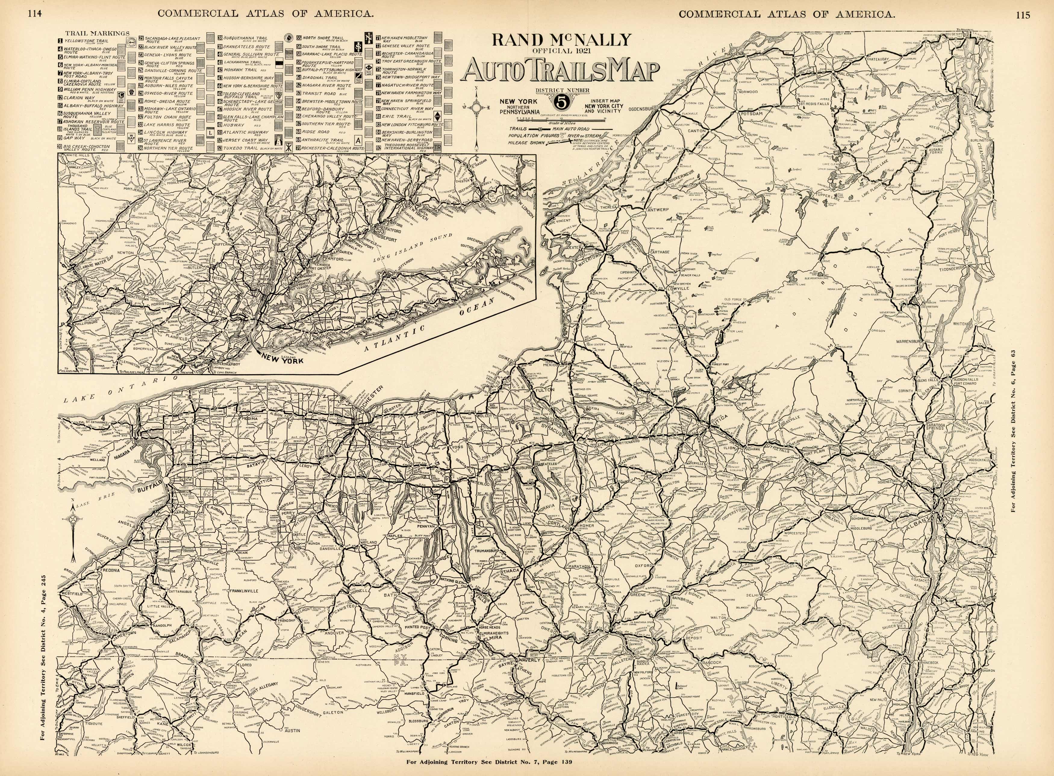 Auto Trails Map - District 5 - New York