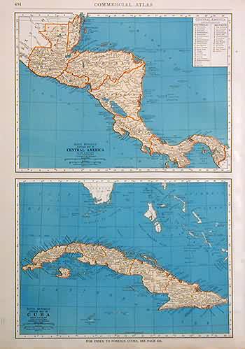 Popular Map of Central America