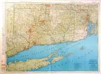 Standard Map of Connecticut and Rhode Island