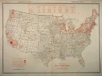 Distribution of Manufacturing Plants in the United States by Counties