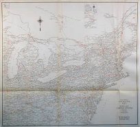Standard Highway Milage Map of North-Eastern United States