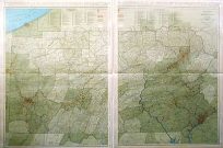 Standard Map of Pennsylvania (Eastern & Western Section)