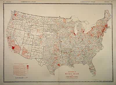 Distribution of Retail Sales in the United States by Counties Distribution of Retail Sales in the United States by Counties