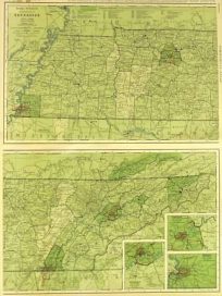Rand McNally Standard Map of Tennessee