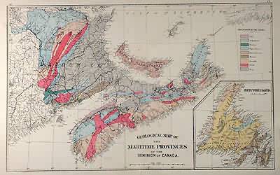 Geological Map of the Maritime Provinces of the Dominion of Canada