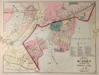 Map of the City of St. John and Town of Portland