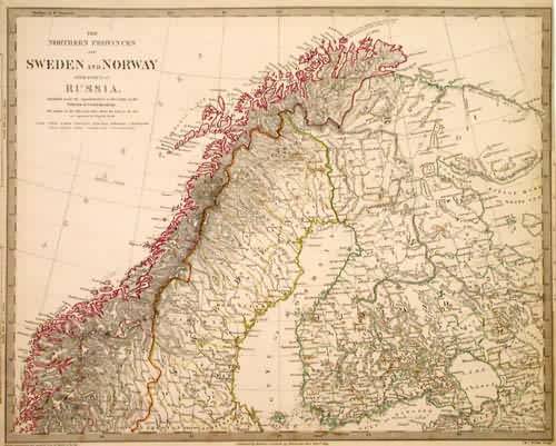 The Northern Provinces of Sweden and Norway With Part 1 of Russia