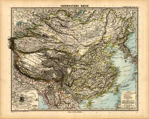 Chinese Empire with an inset map of Peking Chinese Empire with an inset map of Peking