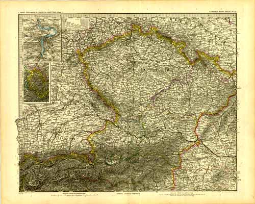 Czechoslovakia with inset maps of Prague and Vorarlberg