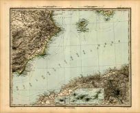 Eastern Spain with an inset map of Madrid