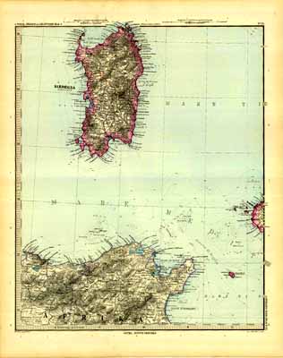 Sardinia and the northwest of Africa