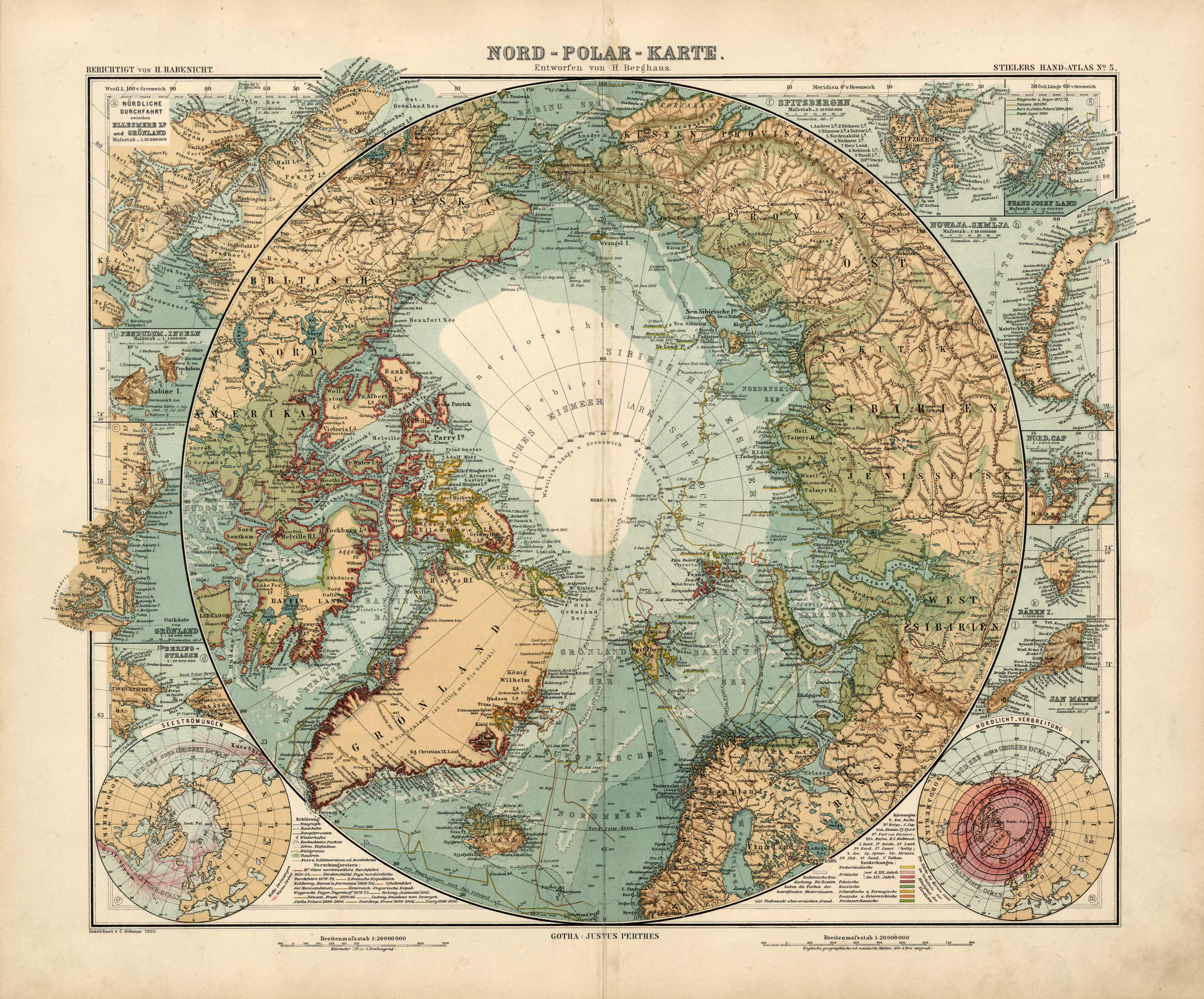 Nord-Polar-Karte (North Pole Map) Nord-Polar-Karte (North Pole Map)