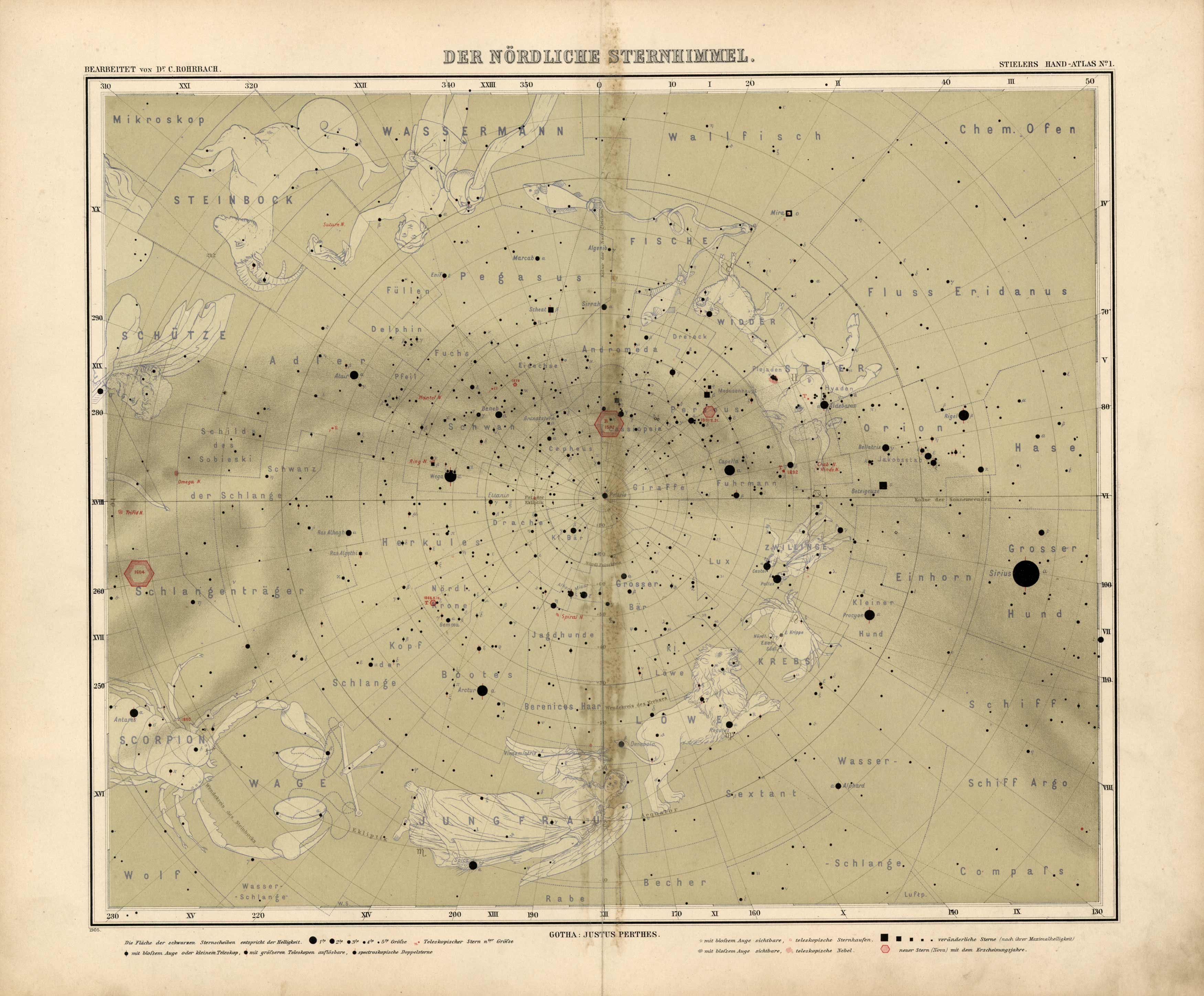 Der Noerdliche Starnhimmel (The Northern Star Sky)